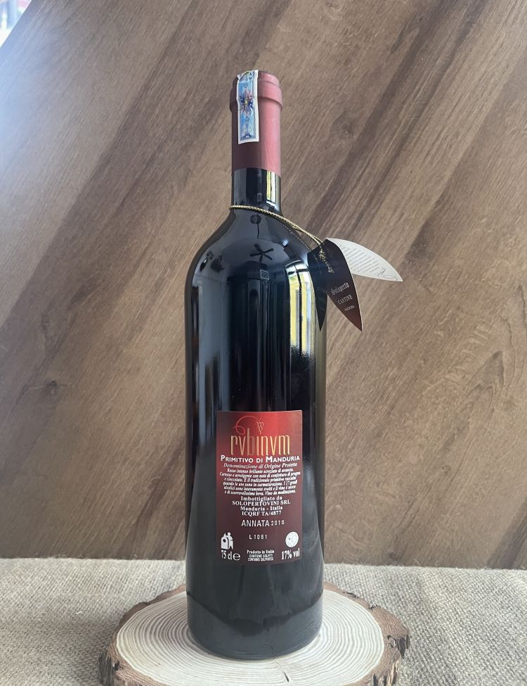 Rượu Vang Rvbinvm Primitivo di Manduria DOP <5% ABV*
