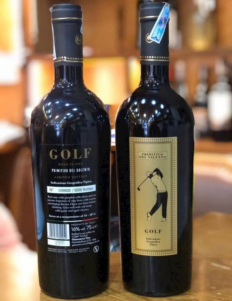 Rượu Vang Golf Hole In One – Primitivo del Salento <5% ABV*